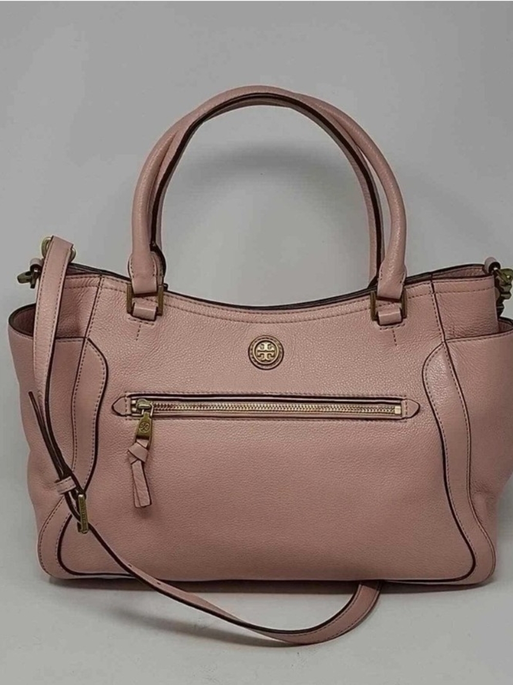TORY BURCH FRANCES ROSE SARCHEL LEATHER TOTE